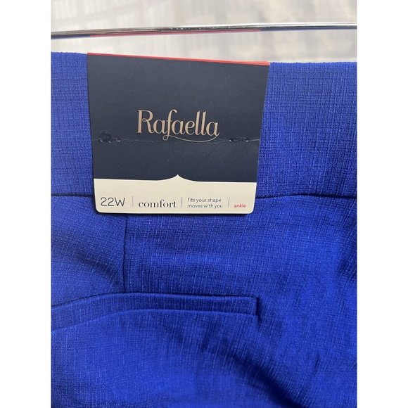 Rafaella Women Comfort Fit Pull On Dress Pants  Size 22W Color Blue - Picture 12 of 14